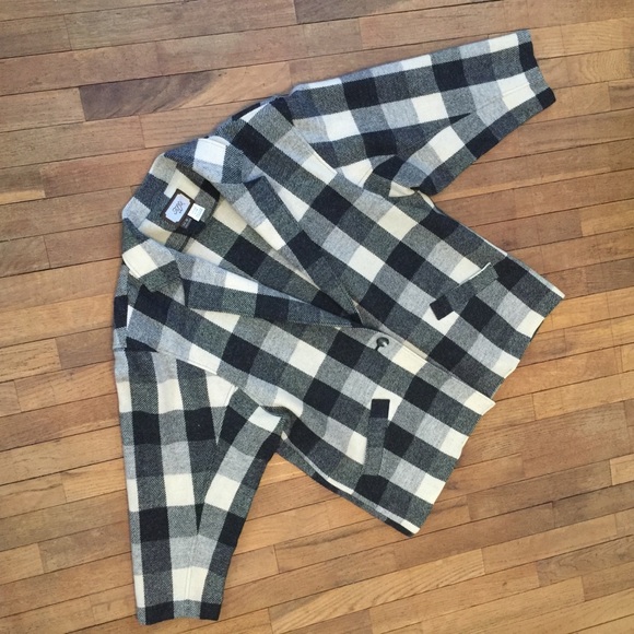 Vintage buffalo check 80s wool jacket - Picture 3 of 7